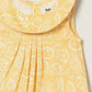Milou Baby Girls Yellow Cotton Dress