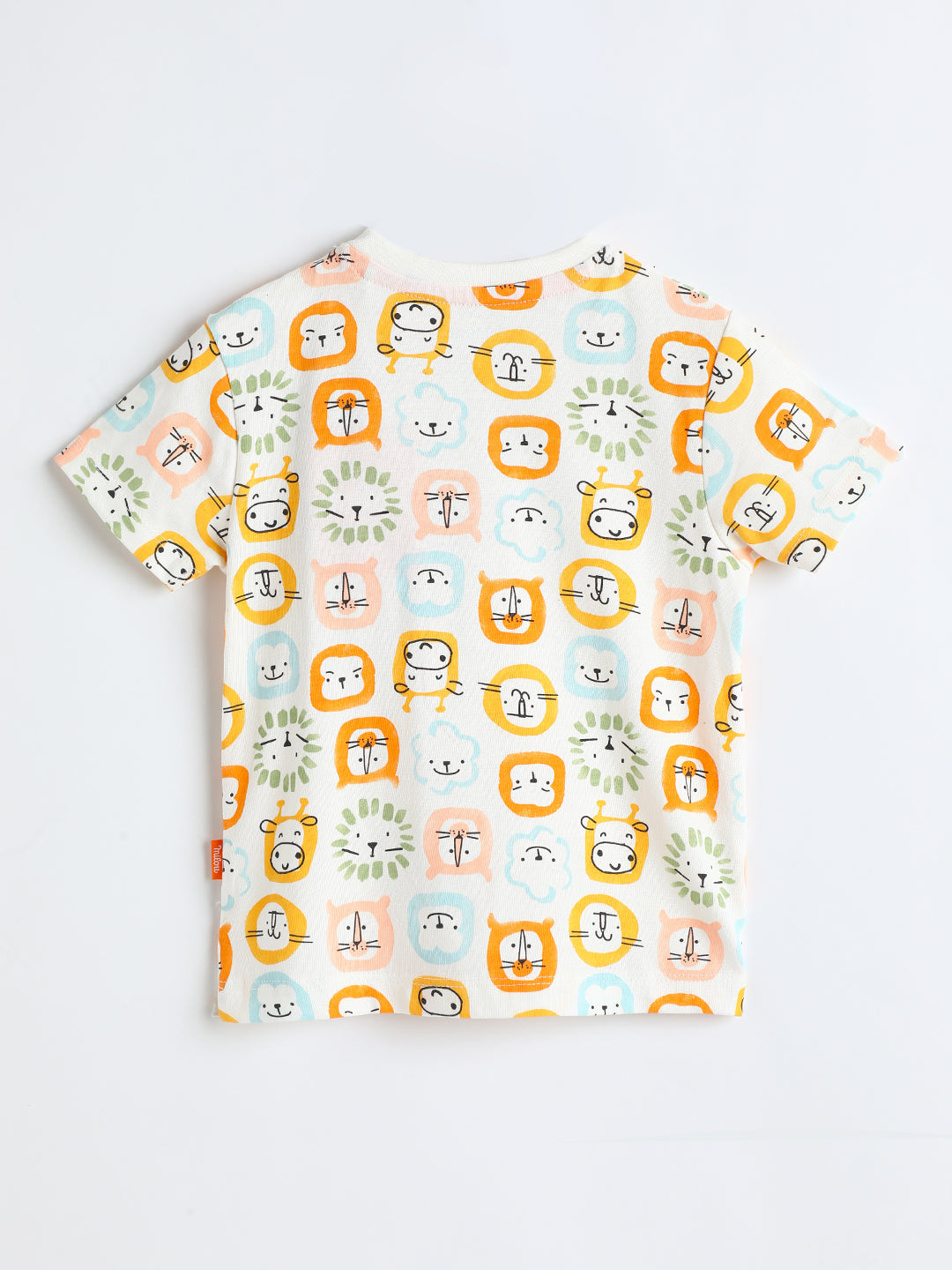 Milou Kids Cotton Bio Washed Half Sleeve Printed Dungaree Set for Boys -BBANDUN032-WA