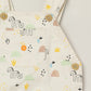 Milou Baby Boys Printed Dungaree White Animal Print