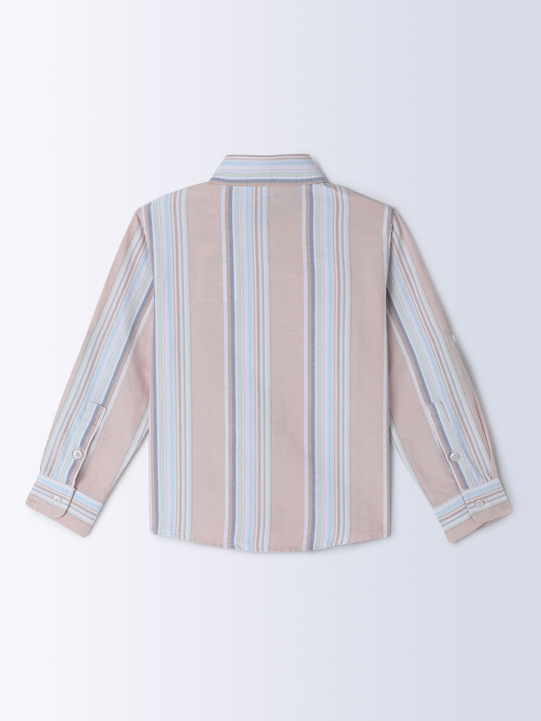 Milou Kids Cotton Full Sleeves Striped Bio Washed Shirt for Boys SH-CU005