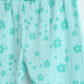 Milou Girls Printed Pull-Up Jogger Pants Mint Floral Print