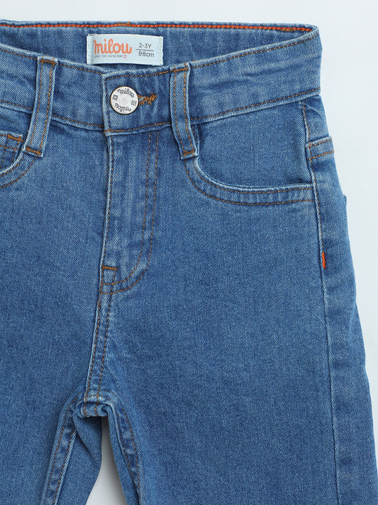Boys Light Blue Cotton Denim Jeans | Baby & Toddler Everyday Pants