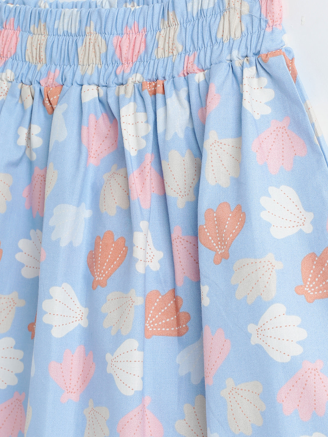Milou Kids Cotton Bio Washed Printed Skirt for Girls -TGNCSKT060-BLAOP