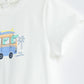 Milou Baby Boys Short Sleeve Van Graphic Print T-Shirt