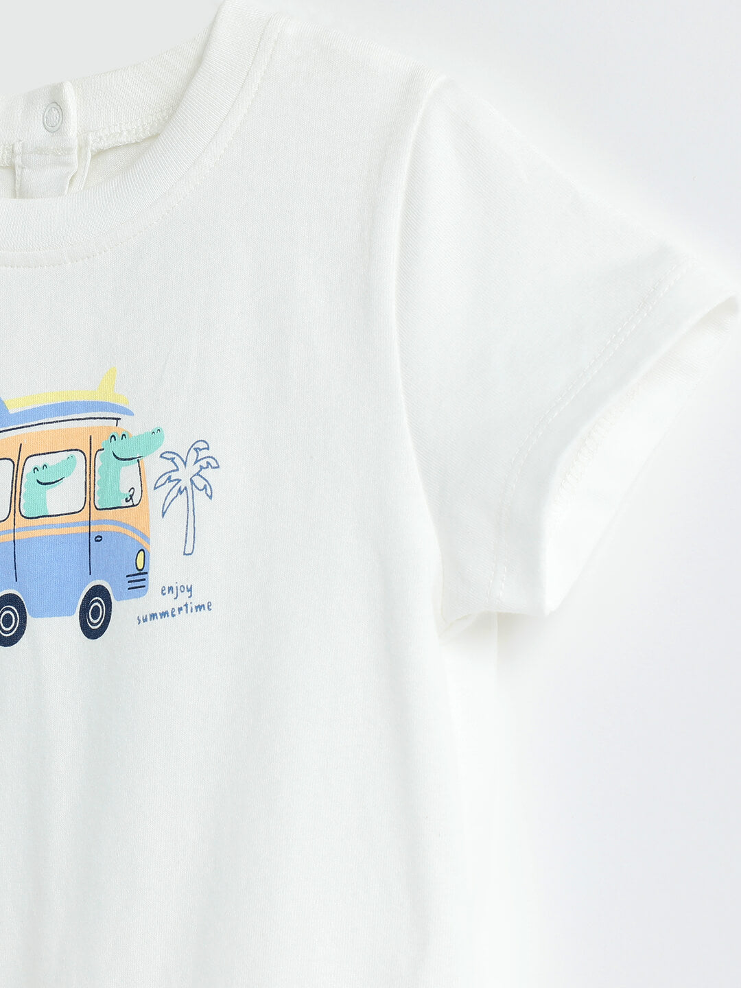 Milou Baby Boys Short Sleeve Van Graphic Print T-Shirt