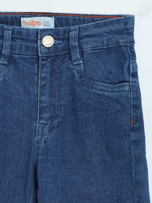 Boys Dark Blue Denim Jeans | Everyday Casual Jeans for Babies & Kids