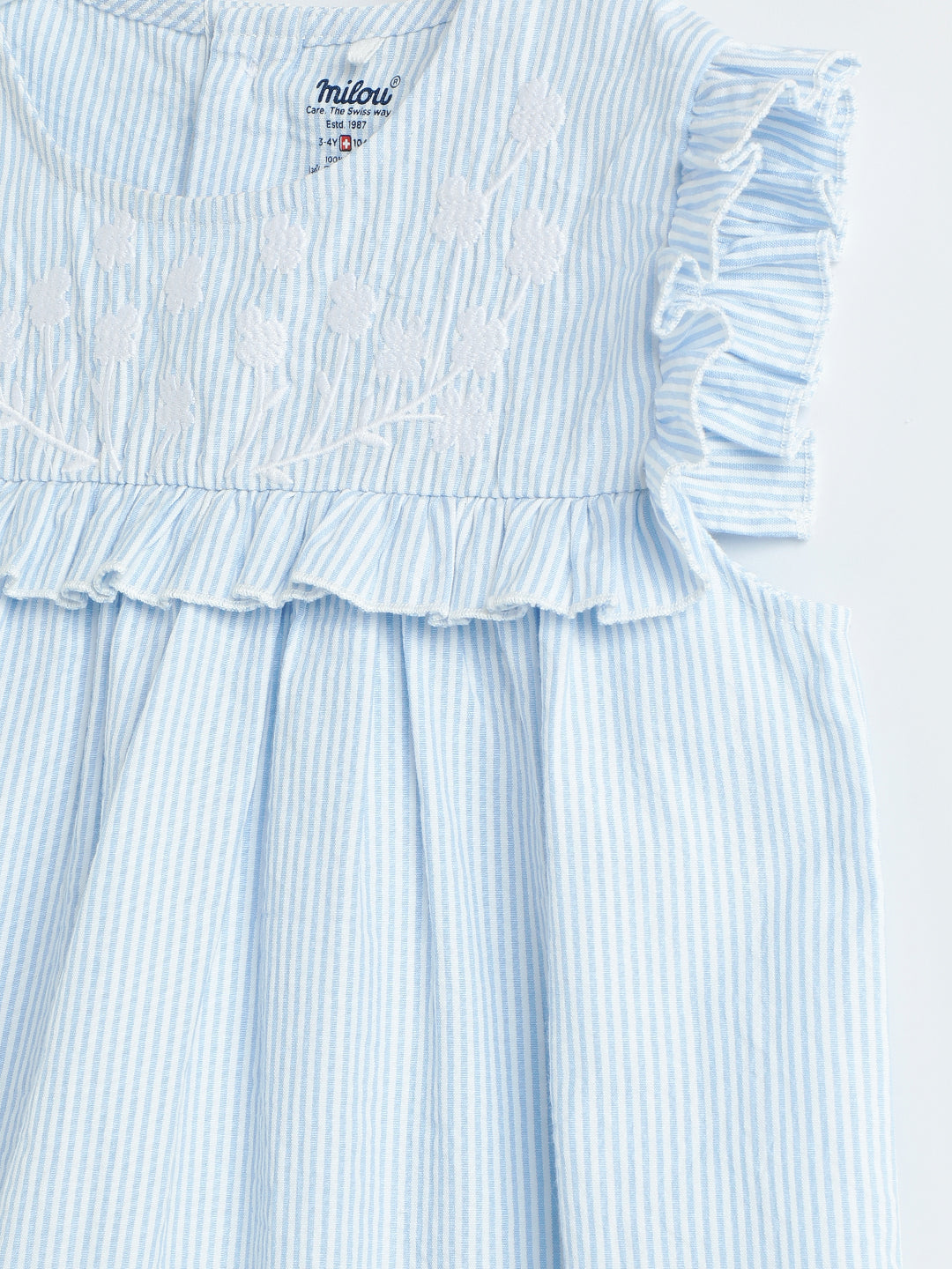 Milou Cotton Printed Dress -TGDRS001-BL