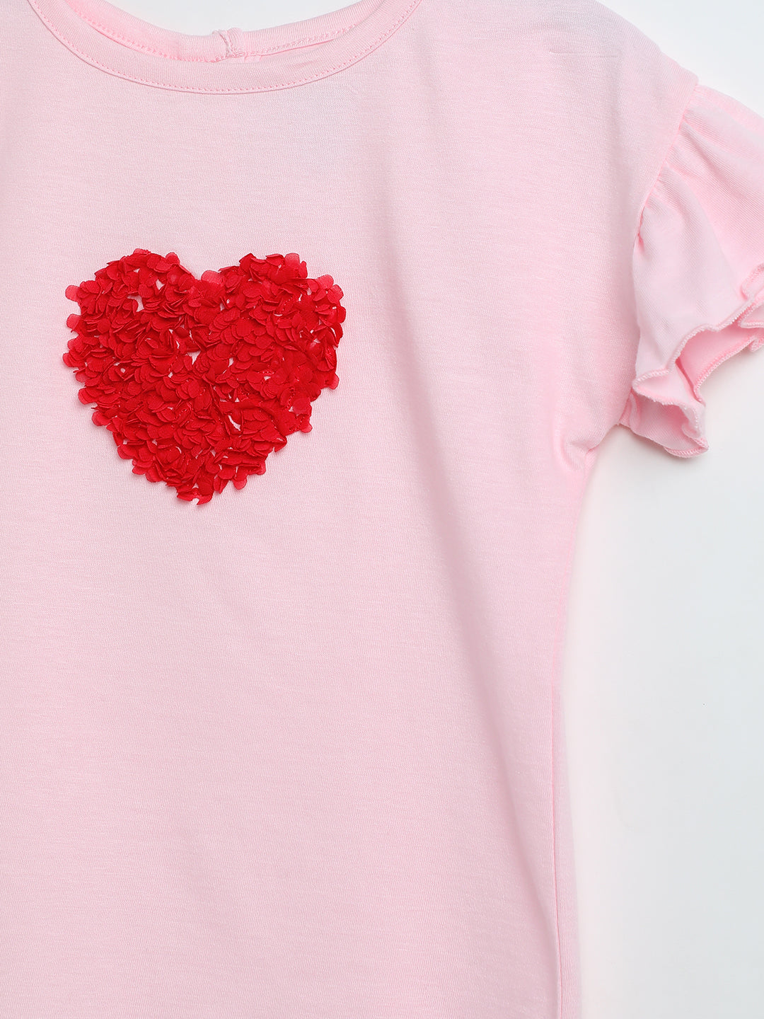 Milou Baby Girls T-Shirt Pink Heart Print
