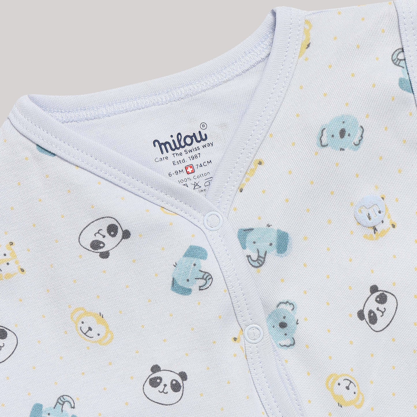 Milou Baby Cotton Sleeveless Romper Pack of 2