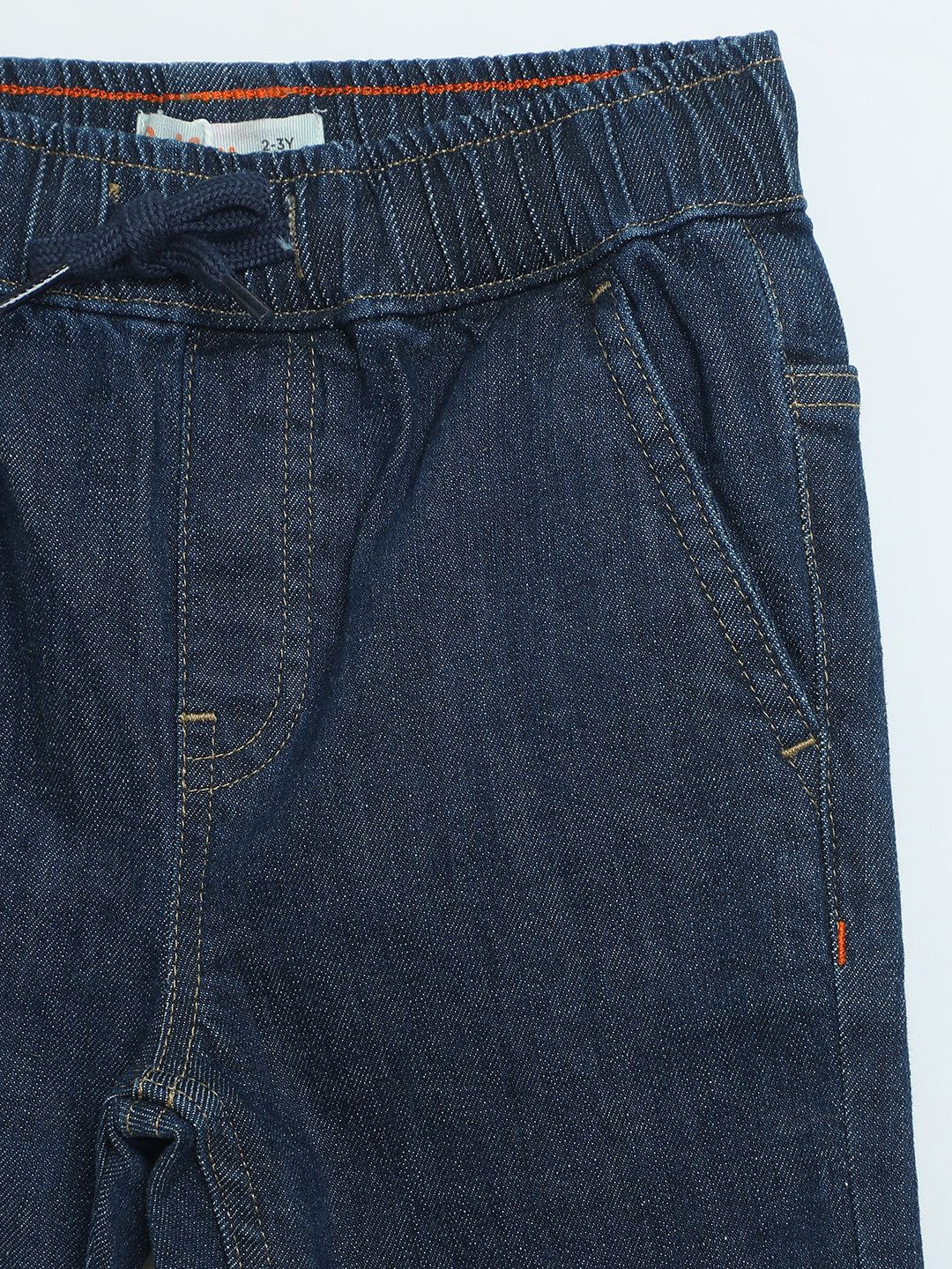 Milou Boys Dark Blue Cotton Denim Jeans | Comfortable Kids Everyday Pants