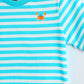 Half Sleeve Bio-Washed striped T-Shirt