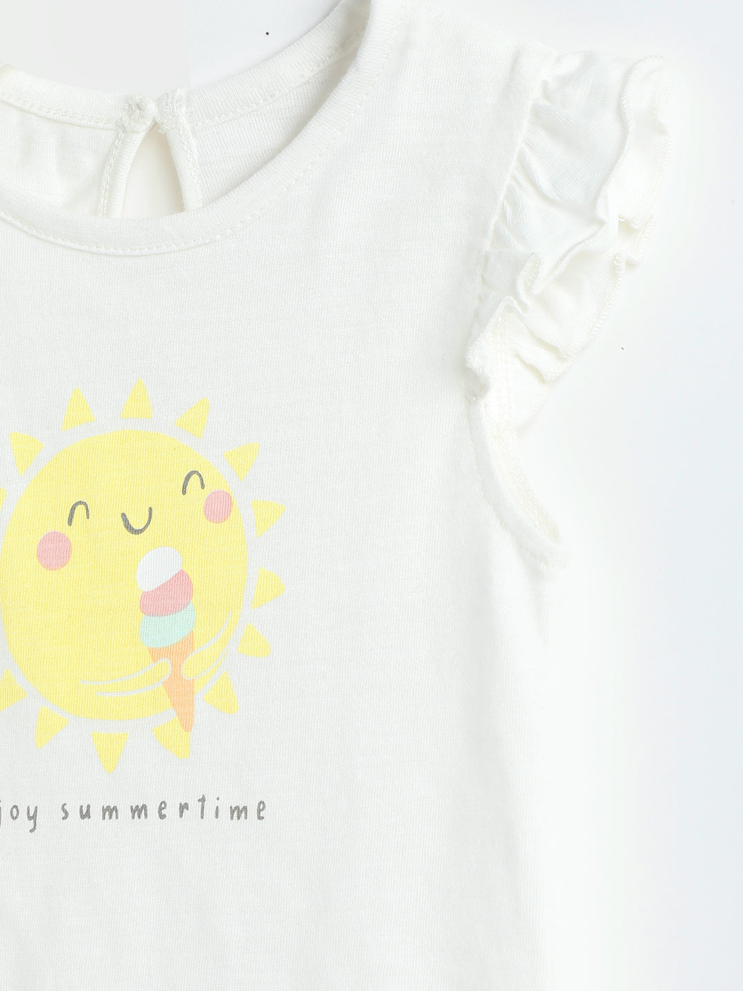 Milou Kids Cotton Bio Washed Printed Top for Girls -MGBBG006-WA