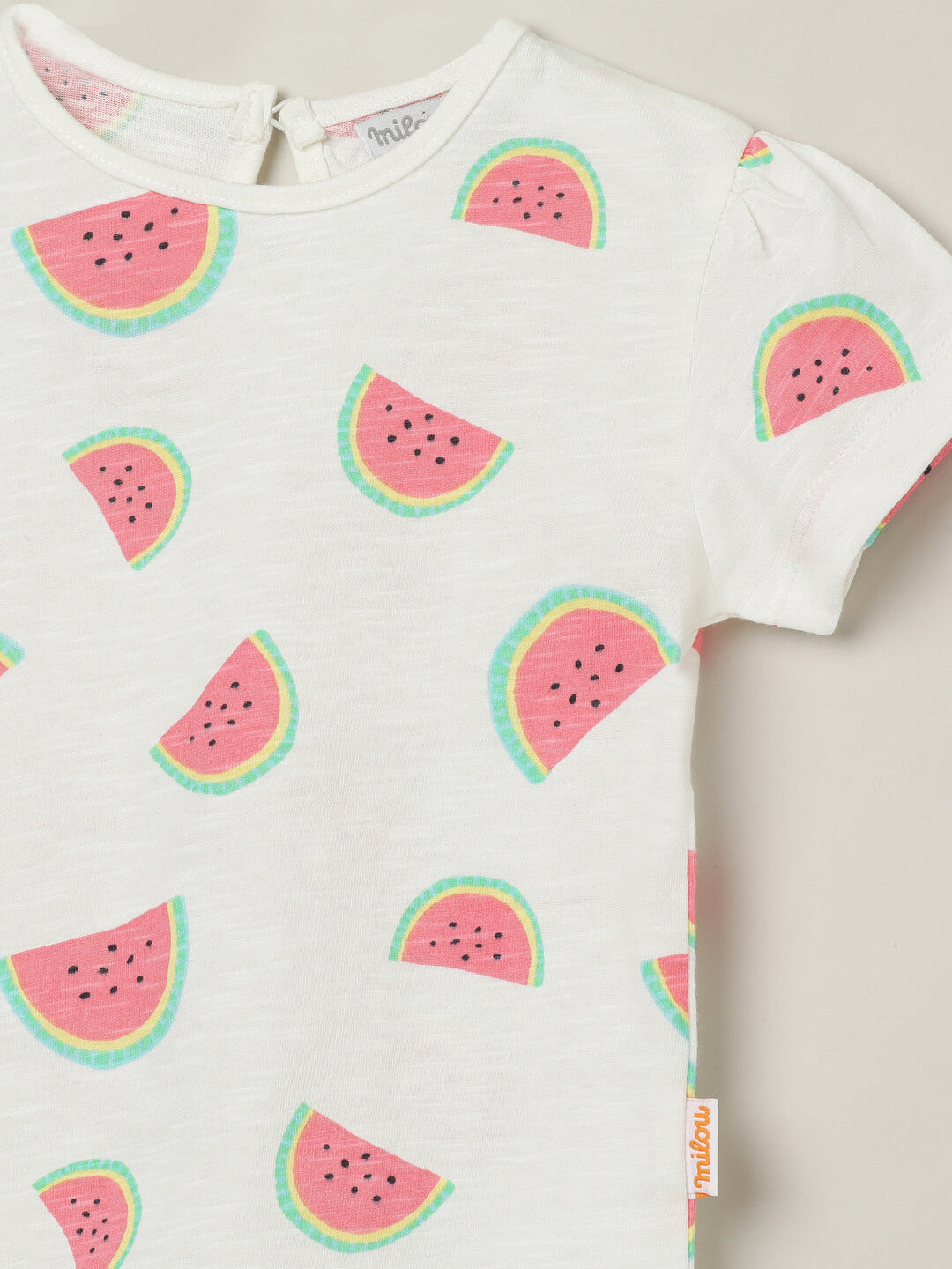 Milou Baby Girl  Watermelon All-Over Print  Short Sleeve T-Shirt
