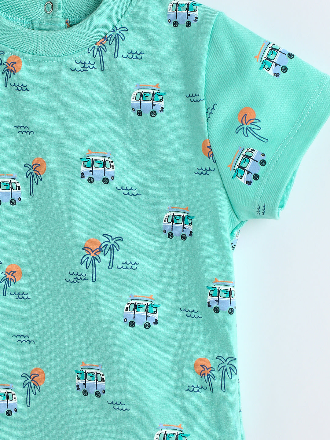 Milou Cotton Half Sleeves Bio Washed Printed T-Shirt -MGBBB001-OCWAOP