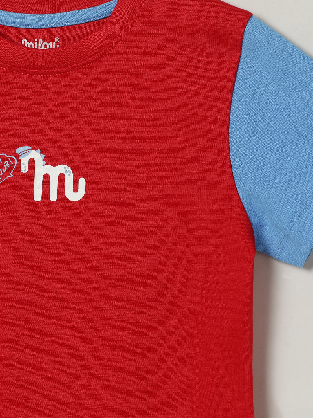 Milou Boys Cotton T-Shirt Red