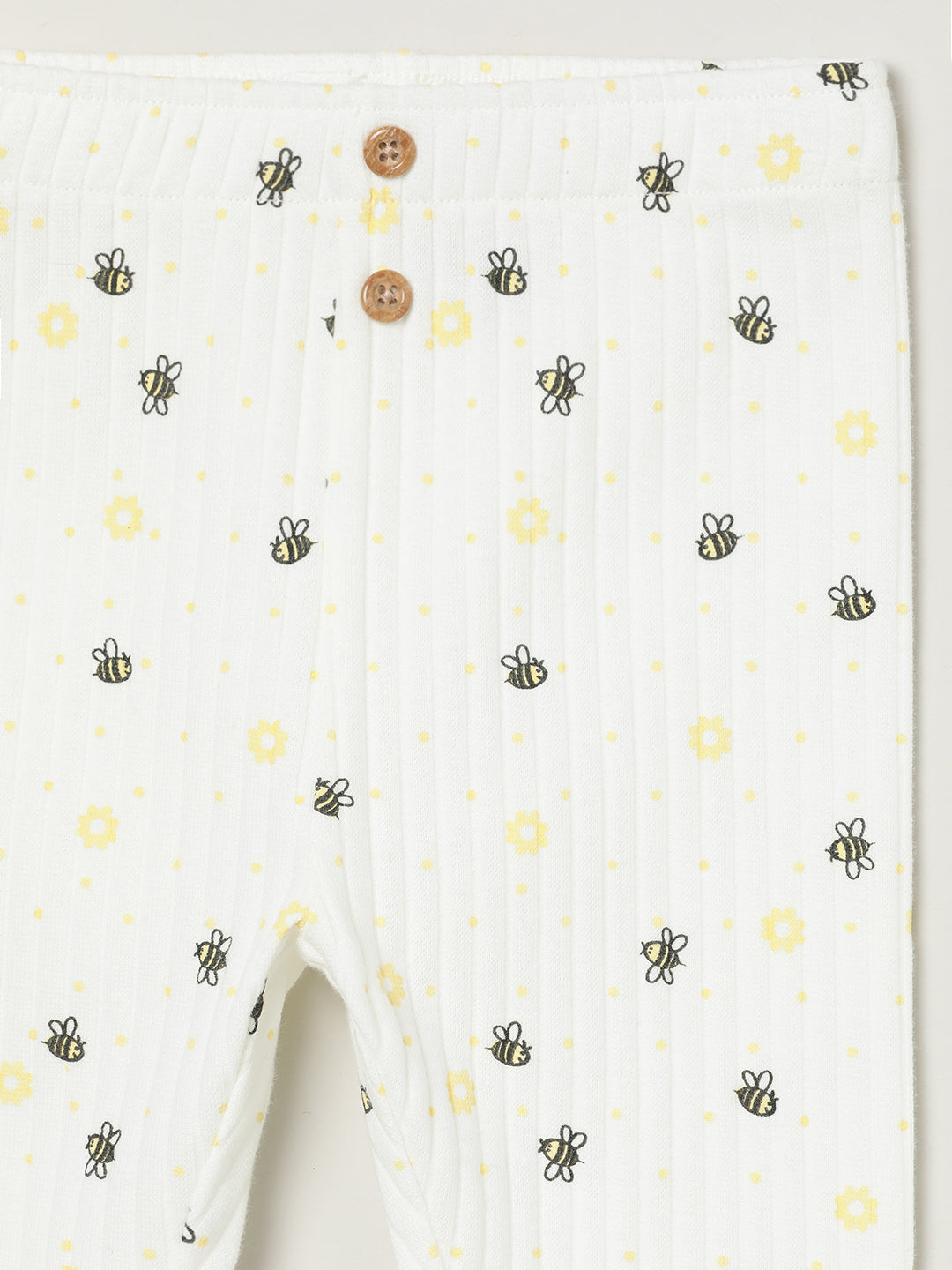 Milou Girls Printed Leggings White Floral Print