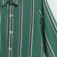 Milou Boys Full Sleeve Stripedd Bio-Washed Shirt Green Striped