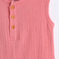 Milou Infant Unisex Cotton Romper Pink