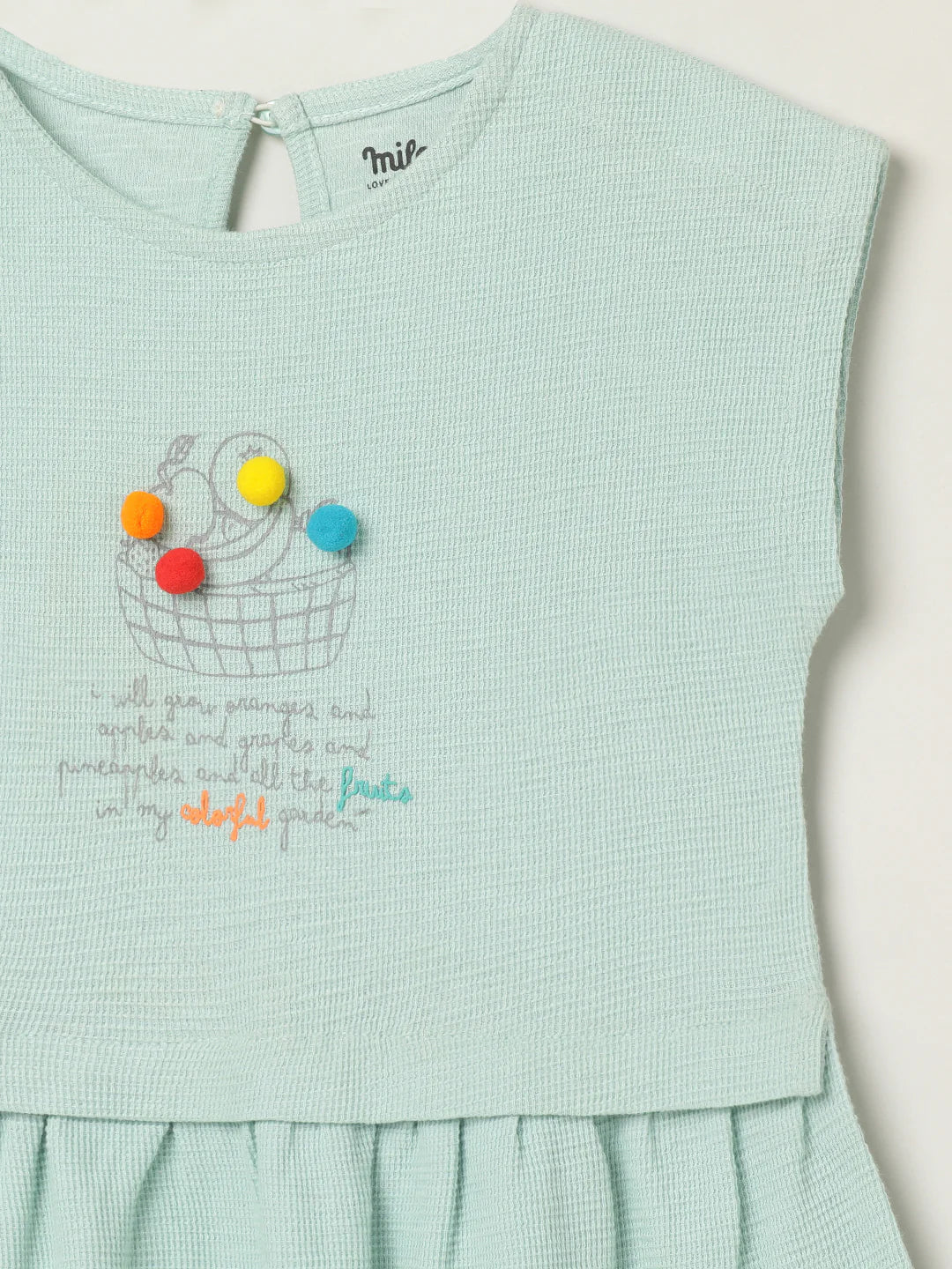 Milou Toddler Girls Mint Green Dress