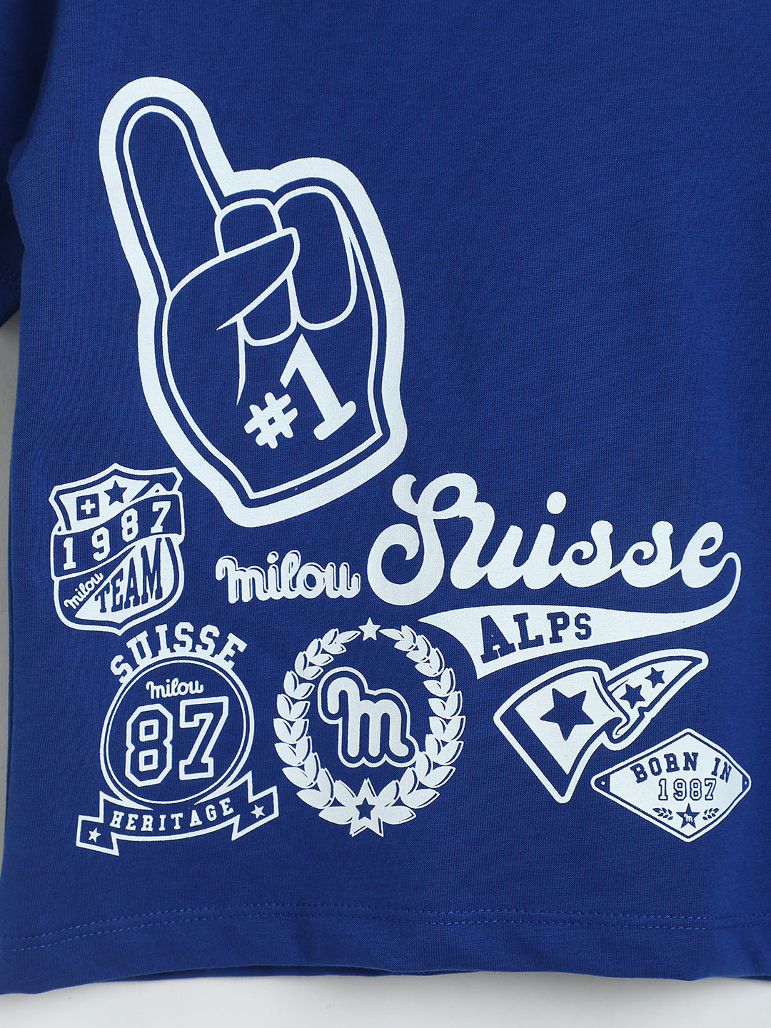 Milou Boys Electric Indigo Graphic T-Shirt