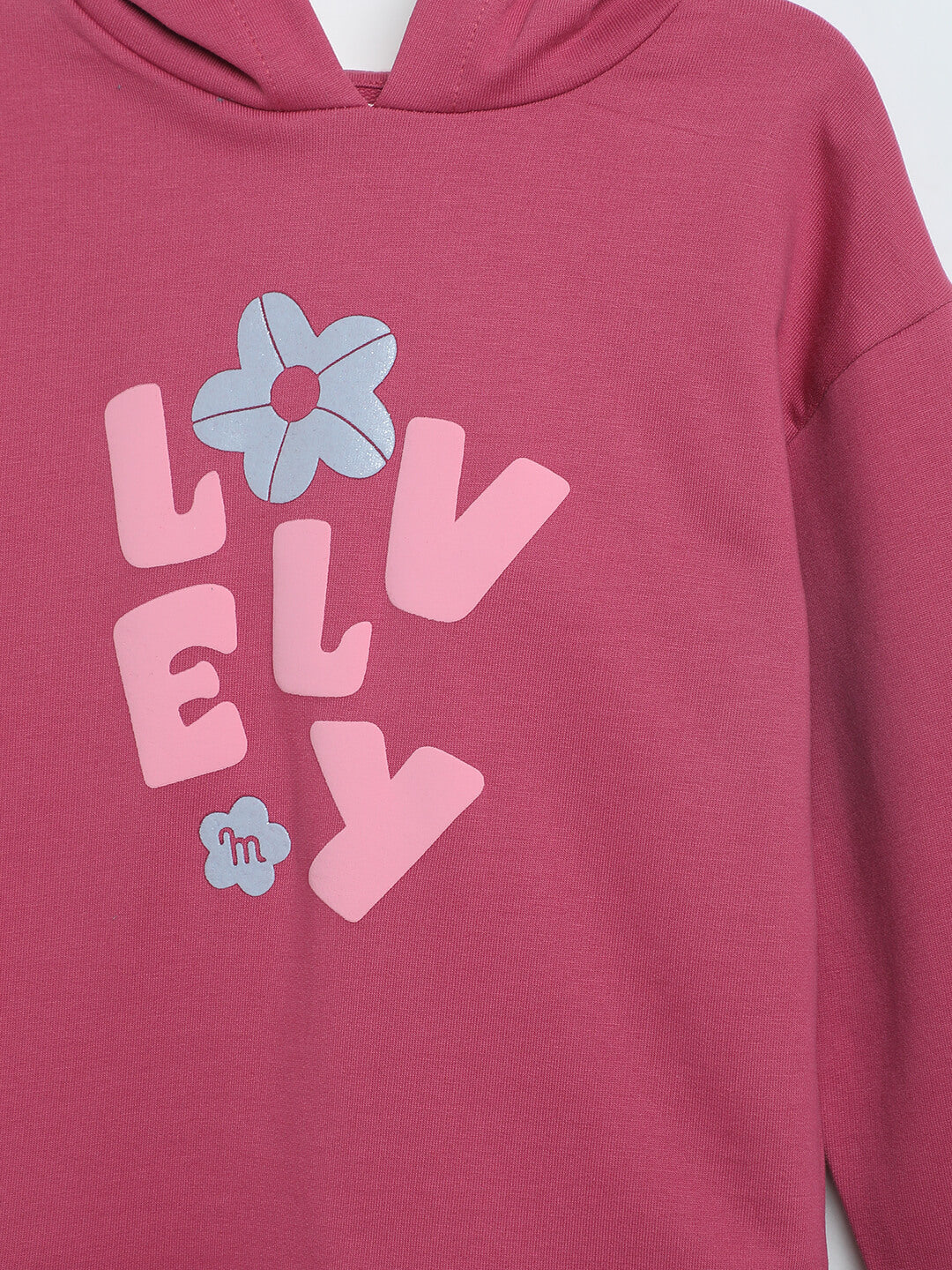 Milou Girls Ruffle-Hem Cotton Hoodie