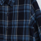 Milou Boys Full Sleeve Checked Bio-Washed Shirt Blue Check