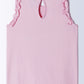 Milou Baby Girls Pink Sleeveless Cotton Top Butterfly Print