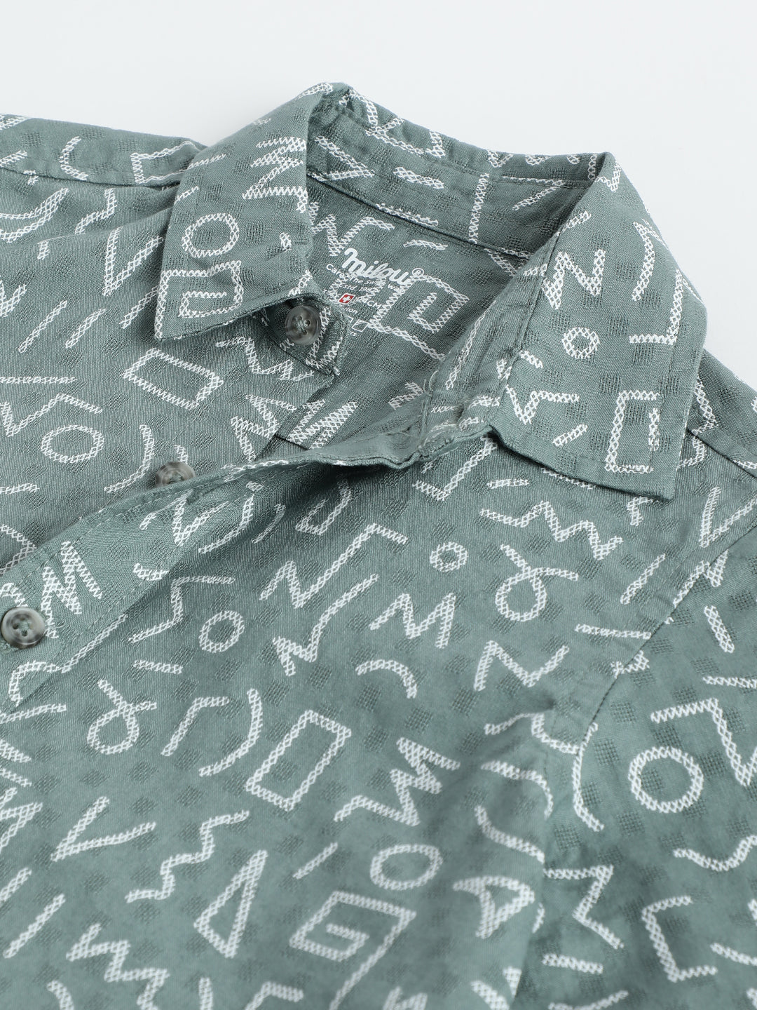 Milou Boys Full Sleeve Printed Bio-Washed Shirt Print