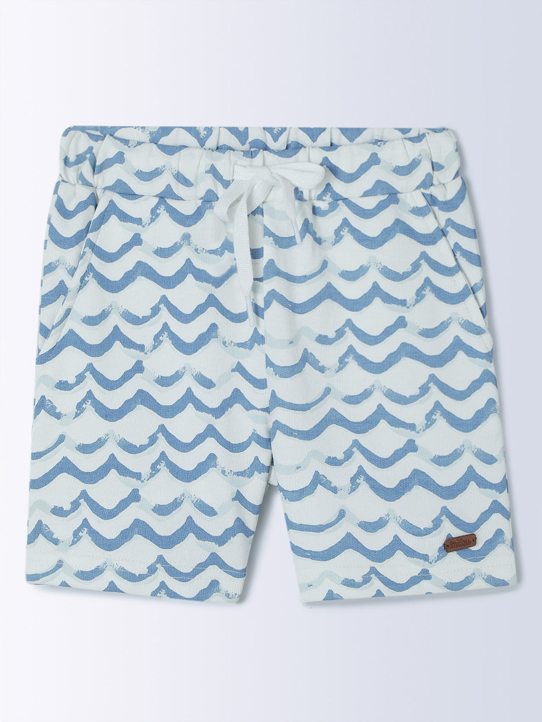 Milou Kids Half Sleeve Cotton Bio Washed Printed T-Shirt & Shorts Co-ord Set for Boys -Insignia Blue