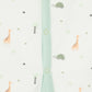 Milou Infant Cotton Sleeveless Bio-Washed Printed Jabla Set White Animal Print