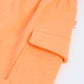 Milou Girls Orange Poplin Shorts
