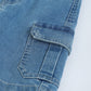 Milou Boys Denim Cargo Shorts Light Blue