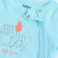 Milou Infant Unisex Cotton Bodysuit Sky Blue Graphic Print
