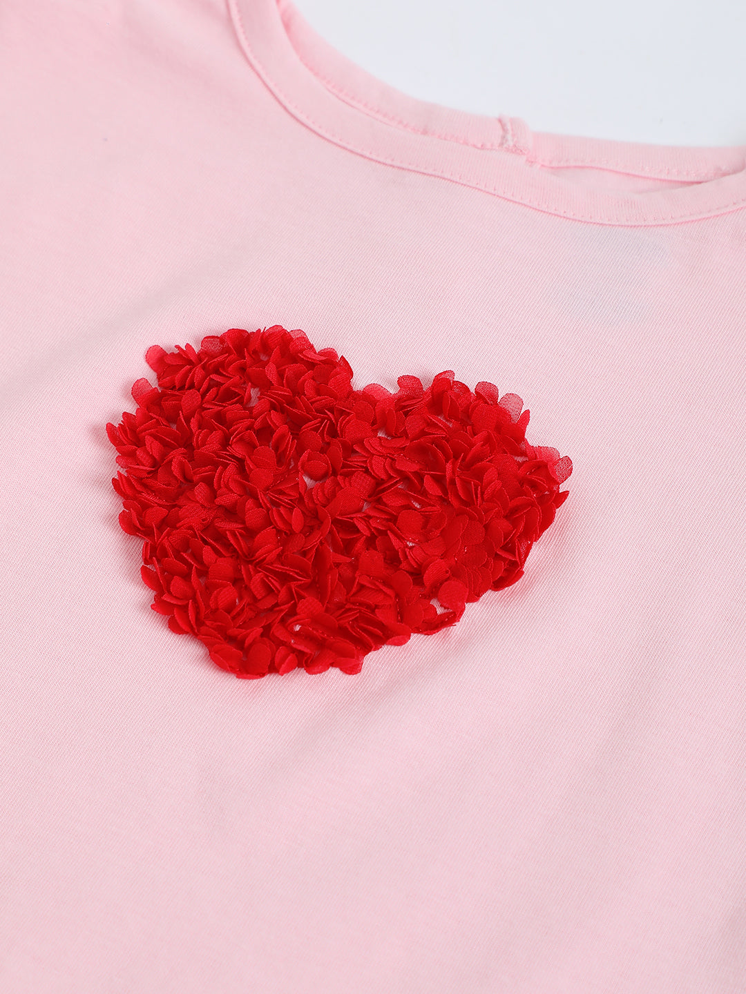 Milou Baby Girls T-Shirt Pink Heart Print