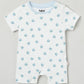 Milou Infant Unisex Short Sleeve Romper with Matching Bib Set