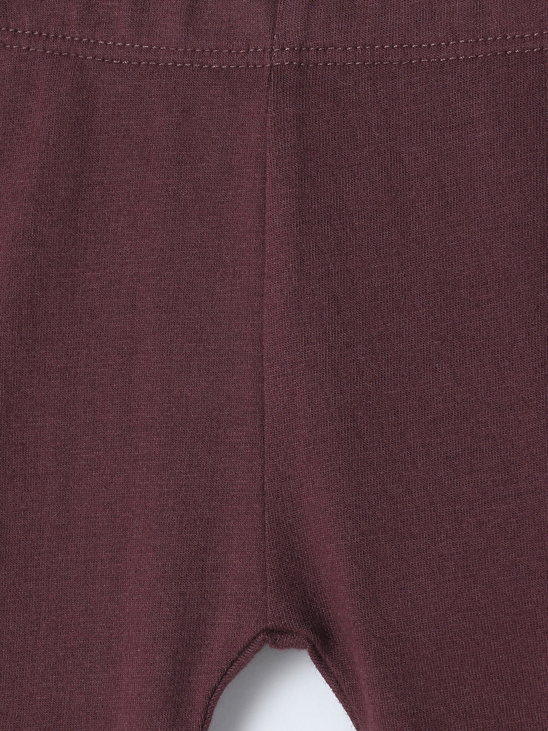 Milou Kids Cotton Solid Full Length Bio Washed Pants for Girls -Purple