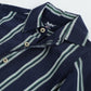 Milou Boys Full Sleeve Stripedd Bio-Washed Shirt Navy Blue Striped