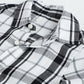 Milou Boys Full Sleeve Checked Bio-Washed Shirt Black Check