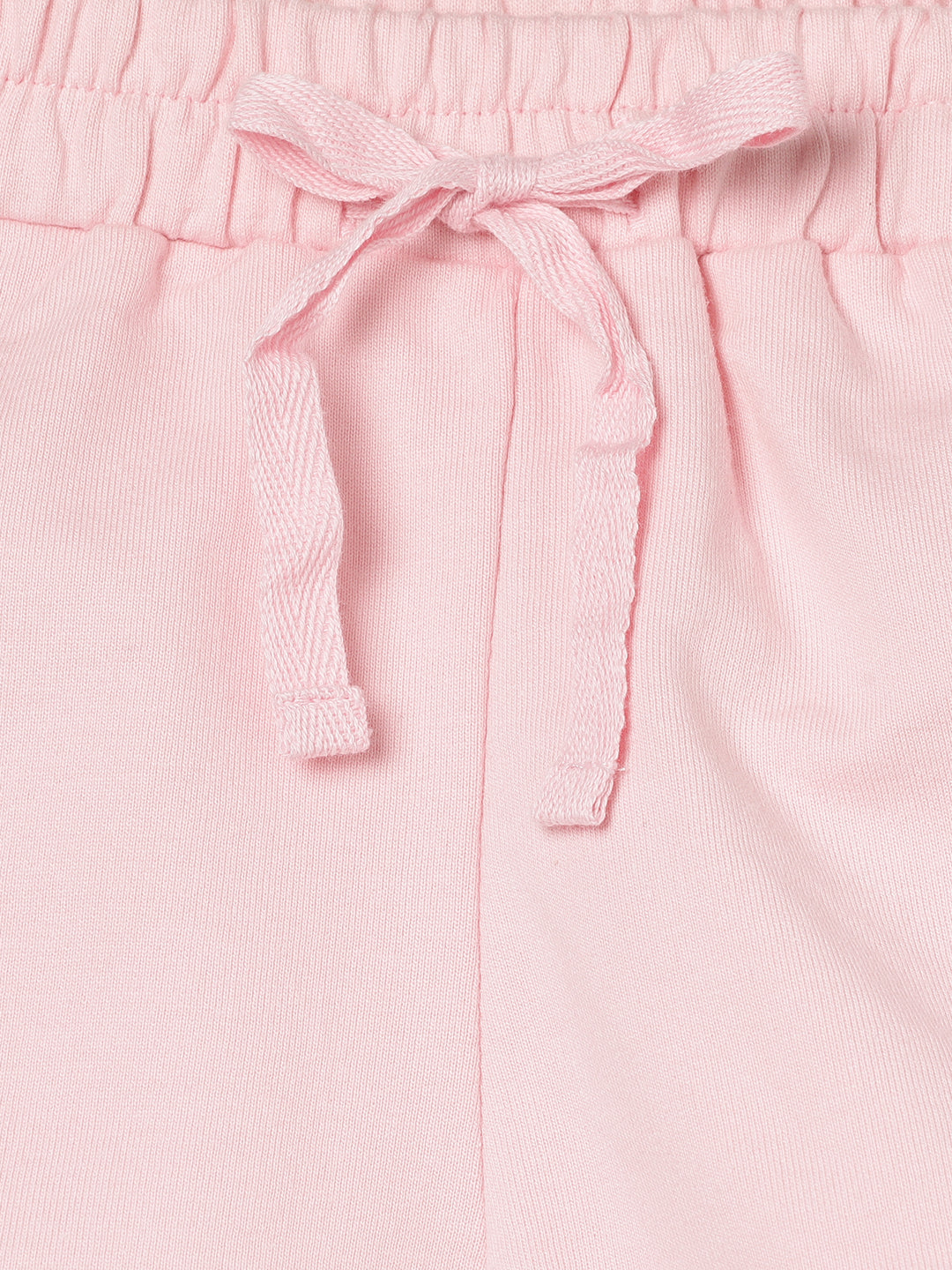 Milou Kids Cotton Solid Bio Washed Girls Shorts for Girls -Pink