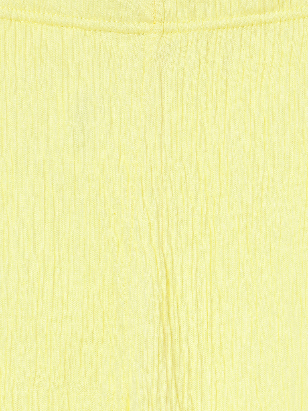 Milou Kids Cotton Solid Bio Washed Leggings for Girls -Yellow