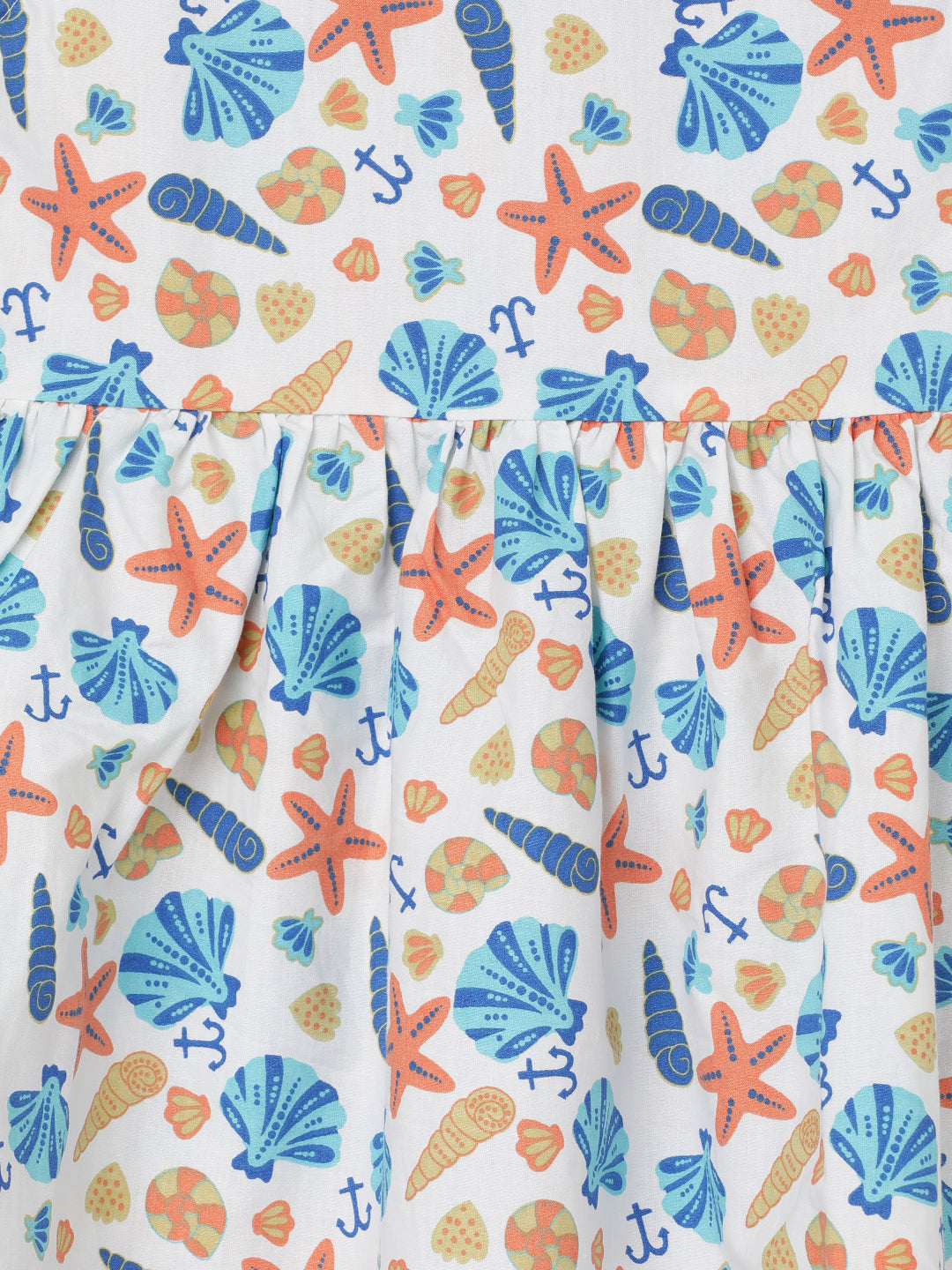 Milou Cotton Printed Dress - White