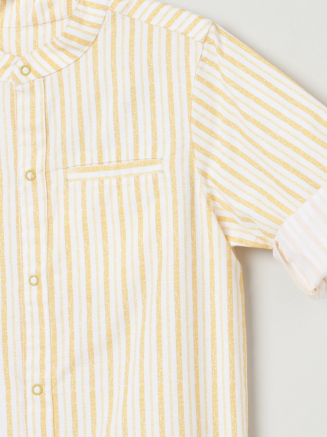 Milou Kids Cotton Bio Washed Striped Shirt for Boys TBNCSHT016