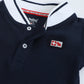 Milou Boys Cotton Polo T-Shirt Navy Blue