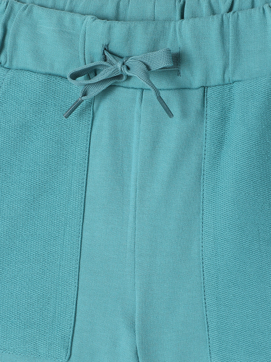 Milou Kids Cotton Solid Knee Length Bio Washed Shorts for Boys -Green