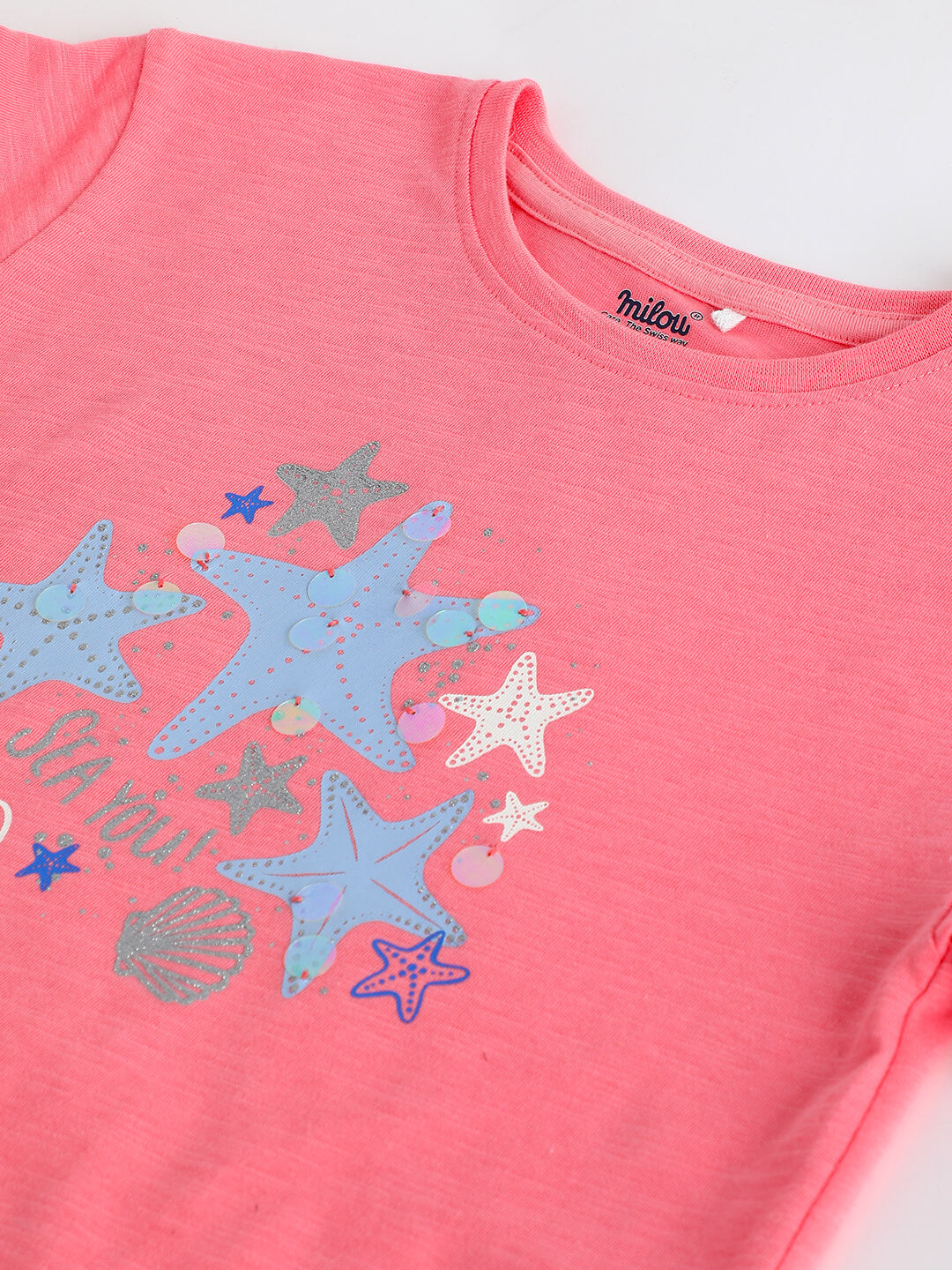 Milou Girls Front Knot Short sleeve Top