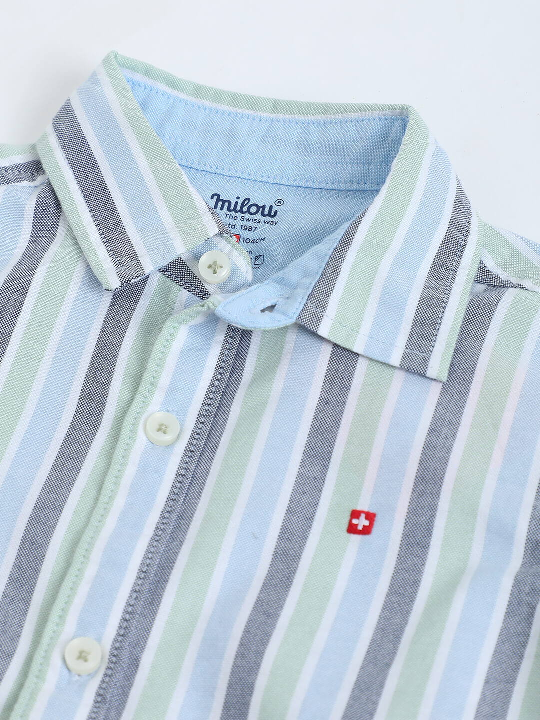 Milou Boys Classic Striped Long-Sleeve Shirt