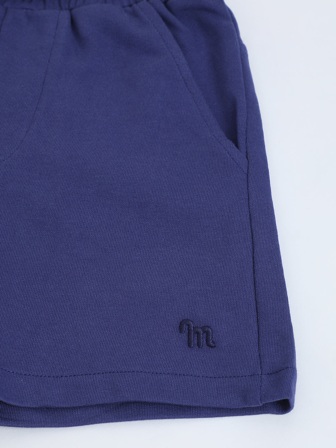 Milou Boys Skipper Blue Loopknit Shorts