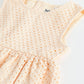 Baby Girls Peach Cotton Dress | Milou Kids