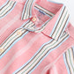Milou Boys Full Sleeve Stripedd Bio-Washed Shirt Pink Striped