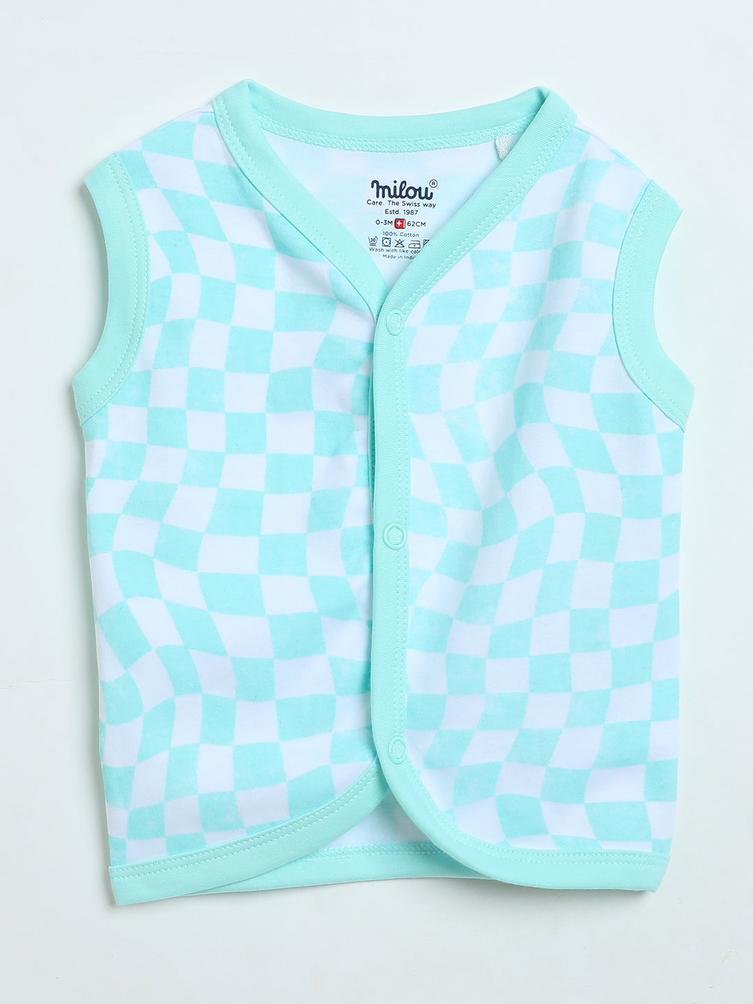 Cotton Sleeveless Bio Washed Printed Jhabla Set of 3